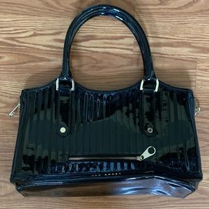 Ted Baker black patent leather purse
